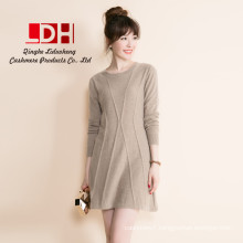 FashionPure Pullover ladies Woolen Knitted Long Cashmere Sweaters dress